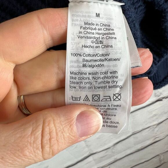 J.Crew Women's Blue Scoopneck Pullover Sweater Size M - Picture 4 of 6